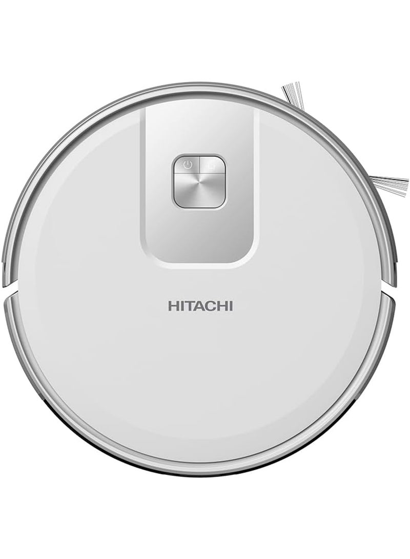 HITACHI - Robot Wet & Dry Vacuum Cleaner with WIFI Control, 2700Pa Strong Suction Power, Laser-Based LiDAR Navigation, Multi-Floor Mapping, Stair Safety, Max Runtime-Min-170,1 Year Warranty 2700 W RVX15N White - Image 1