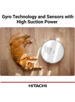 هيتاشي Robot Wet & Dry Vacuum Cleaner with WIFI Control, 2700Pa Strong Suction Power, Laser-Based LiDAR Navigation, Multi-Floor Mapping, Stair Safety, Max Runtime-Min-170,1 Year Warranty 2700 W RVX15N White  - Image 3