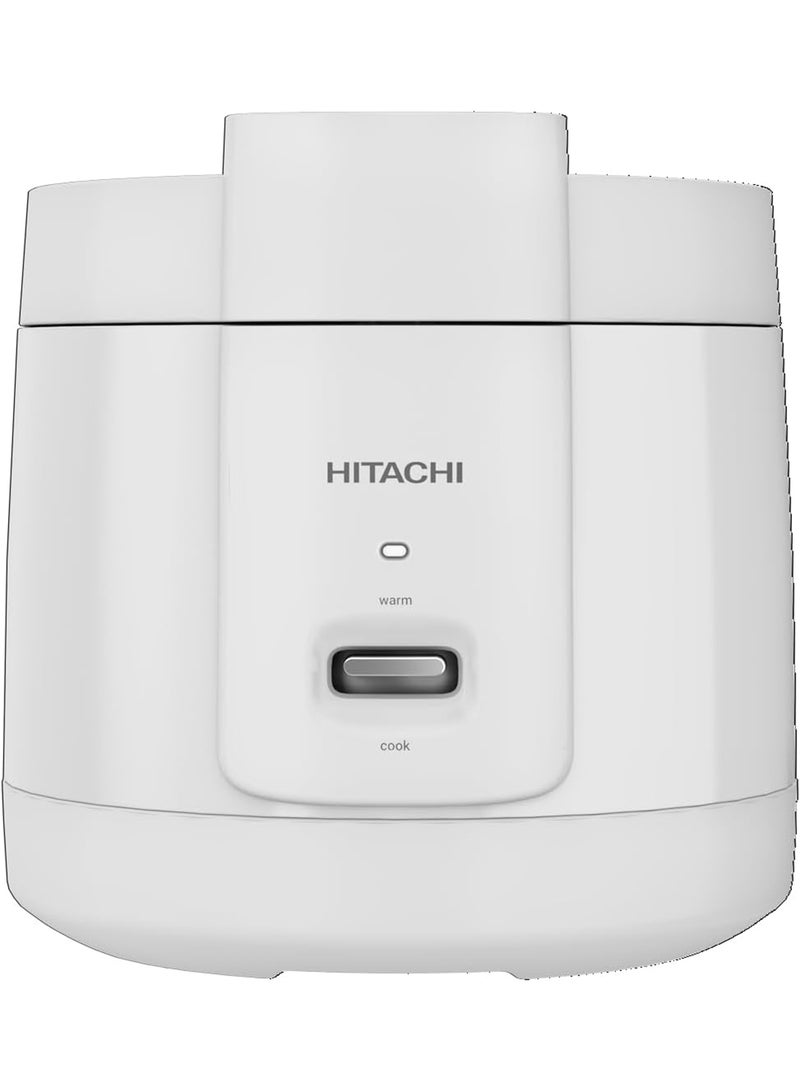 هيتاشي Rice Cooker 800W-950W Cooking Power, Non-stick inner pot, LED Light Display, Easy to Clean after Cooking, Keeps your food warm for up to 12 hours 1.8 L 800 W RZS18MNW White  - Image 1