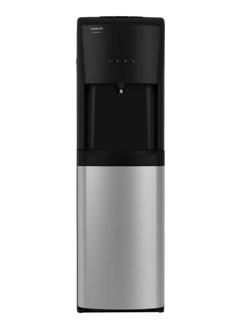 HITACHI UV Sterilization Water Dispenser, Bottom Loading, High-efficiency compressor cooling, Hot&Cold, Ambient Temperature, Floor Standing Water Cooler, Child Safety lock, UV HWDB50000SV Black-Silver  - Image 1