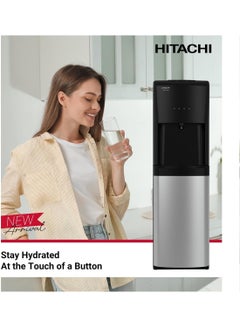 HITACHI UV Sterilization Water Dispenser, Bottom Loading, High-efficiency compressor cooling, Hot&Cold, Ambient Temperature, Floor Standing Water Cooler, Child Safety lock, UV HWDB50000SV Black-Silver  - Image 2