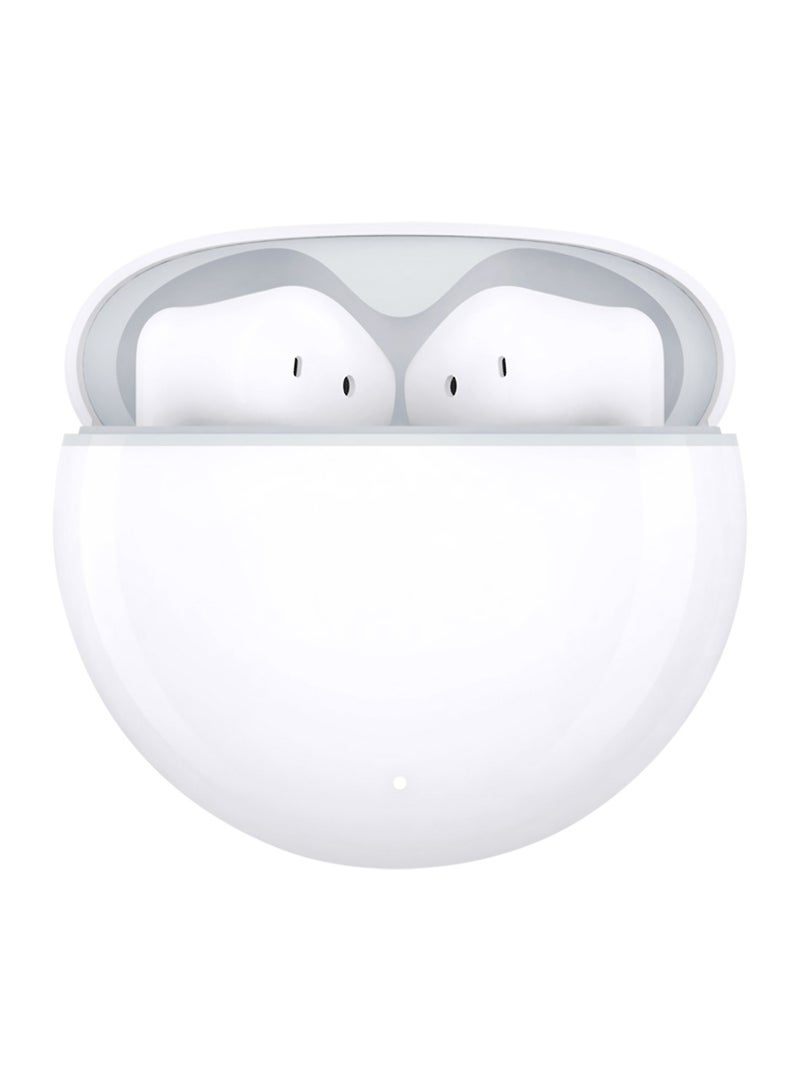 Honor - Choice Earbuds X7e Semi-Open Noise Cancelling, 40 Hour Long Battery Life, Enhanced Spatial Surround Sound, TWS Earphones, White - Image 1