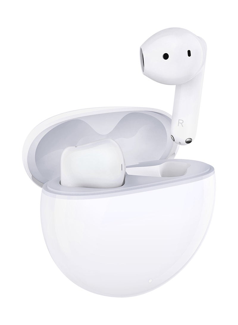 Honor - Choice Earbuds X7e Semi-Open Noise Cancelling, 40 Hour Long Battery Life, Enhanced Spatial Surround Sound, TWS Earphones, White - Image 1