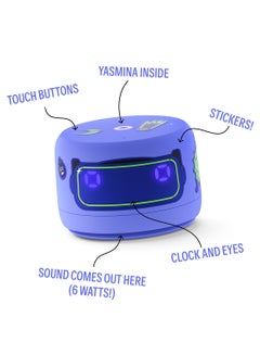 Yasmina Smart Speaker With Human-Like AI Assistant | Use Your Voice To play Music, Learn, Set Up Reminders, Alarms And Updates via Bluetooth Or Wi-Fi (Speaks Arabic, English) | Size Lite Violet  - Image 4