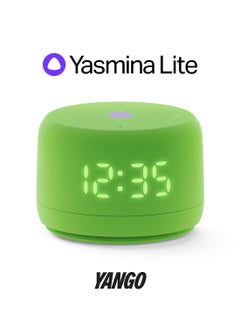 Yasmina Smart Speaker With Human-Like AI Assistant | Use Your Voice To play Music, Learn, Set Up Reminders, Alarms And Updates via Bluetooth Or Wi-Fi (Speaks Arabic, English) | Size Lite | Green  - Image 1
