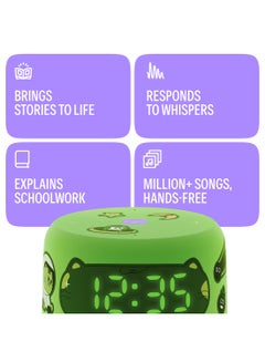 Yasmina Smart Speaker With Human-Like AI Assistant | Use Your Voice To play Music, Learn, Set Up Reminders, Alarms And Updates via Bluetooth Or Wi-Fi (Speaks Arabic, English) | Size Lite | Green  - Image 3