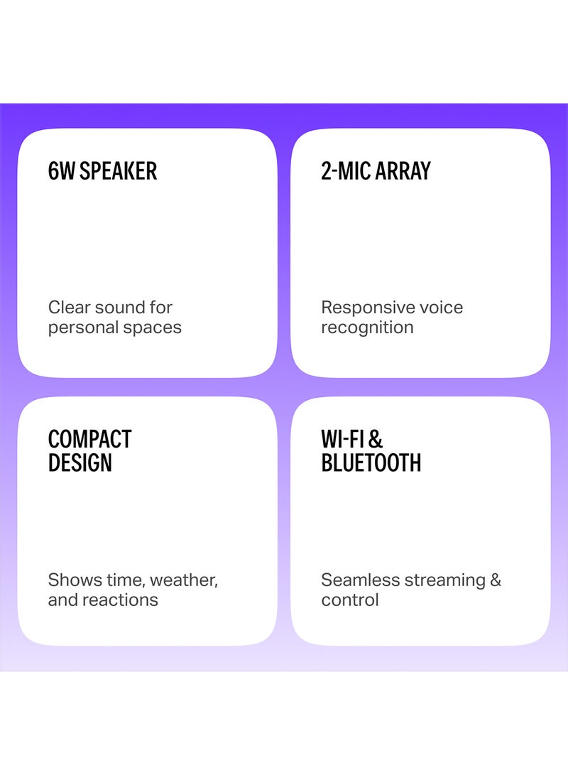 Yasmina - Smart Speaker With Human-Like AI Assistant | Use Your Voice To play Music, Learn, Set Up Reminders, Alarms And Updates via Bluetooth Or Wi-Fi (Speaks Arabic, English) | Size Lite Pink - Image 1