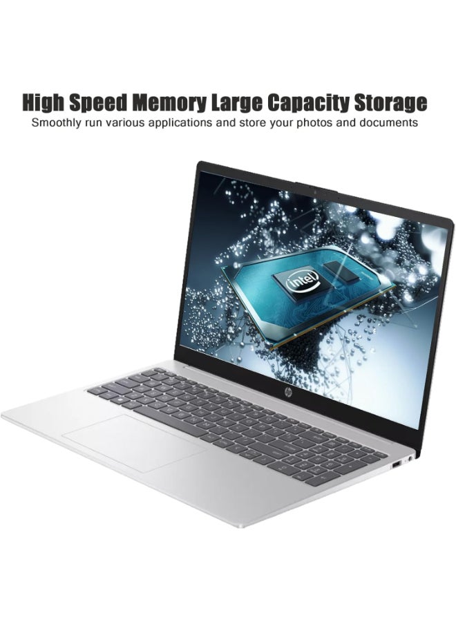 15-FD0095WM Laptop With 15.6-Inch FHD Display, Core i5-1235U Processor/8GB RAM/512GB SSD/Intel Iris Xe Graphics/Windows 11 Home English/Arabic Silver
