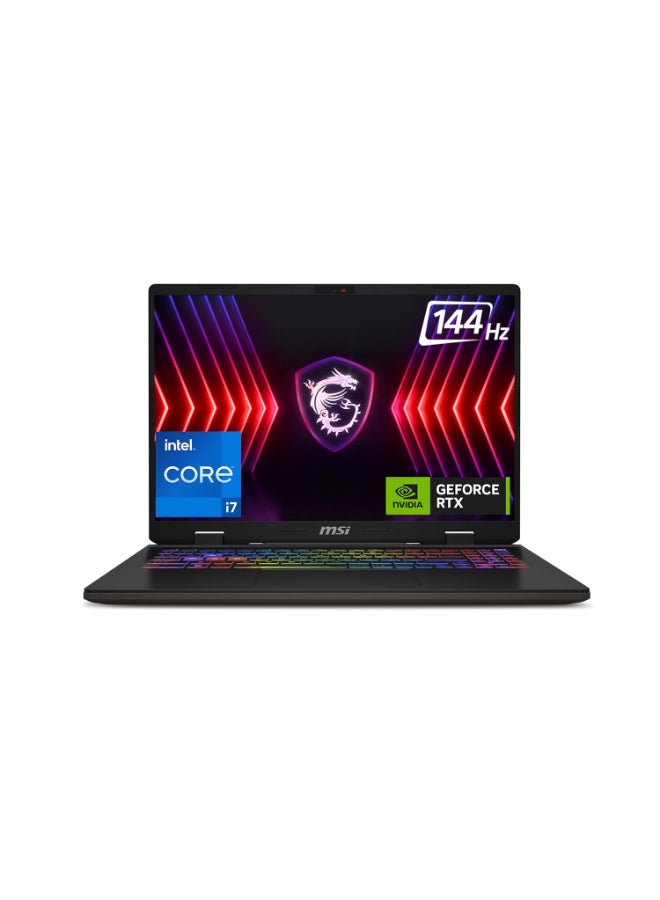 إم اس أي SWORD 16 HX B14VFKG Gaming Laptop With 16-Inch Display, Core i7 14650HX Processor/16GB RAM/1TB SSD/8GB Nvidia Geforce RTX 4060 Graphics/Windows 11 Home English/Arabic Cosmos Gray  - Image 1