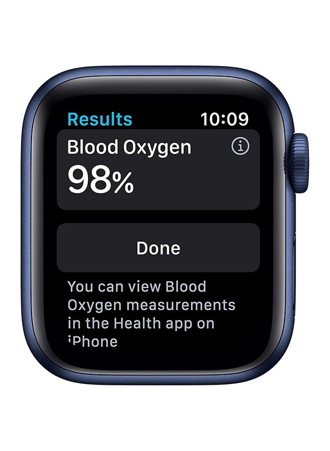 Apple Renewed - Watch Series 6 GPS 40mm Aluminum Case With Deep Navy Sport Band Blue  - Image 2