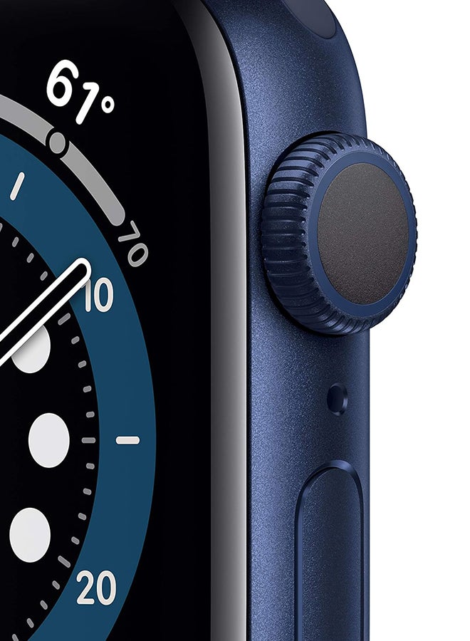 Apple Renewed - Watch Series 6 GPS 40mm Aluminum Case With Deep Navy Sport Band Blue  - Image 3