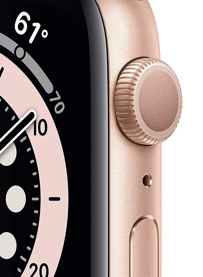 Apple Renewed - Watch Series 6 GPS 44mm Aluminum Case With Pink Sand Sport Band Gold  - Image 3