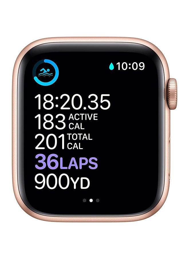 Apple Renewed - Watch Series 6 GPS 44mm Aluminum Case With Pink Sand Sport Band Gold  - Image 2