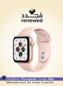 Renewed - Watch SE 2020 GPS 40mm Aluminium Case With Pink Sand Sport Band Gold