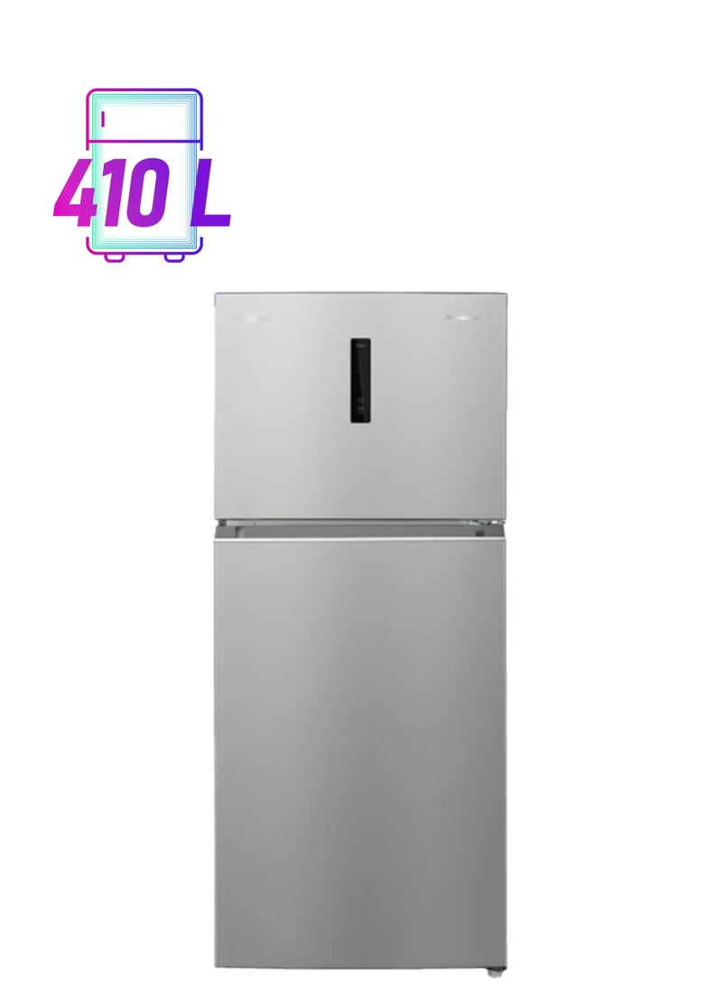Panasonic 435L Gross Capacity, 2 Door Top Mount Refrigerator, Hygienic Nutri Tafreez, Ag Clean Filter, Large Crisper with Humidity Controller, Inverter, Surround Cooling NR-BC535VSAE Silver  - Image 1