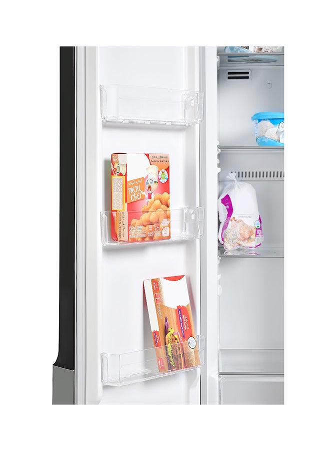 SUPER GENERAL - 600/436 Gross & Net Capacity Side by Side Refrigerator Digital Control With Temperature Display SGR25SBS Dark Inox - Image 1