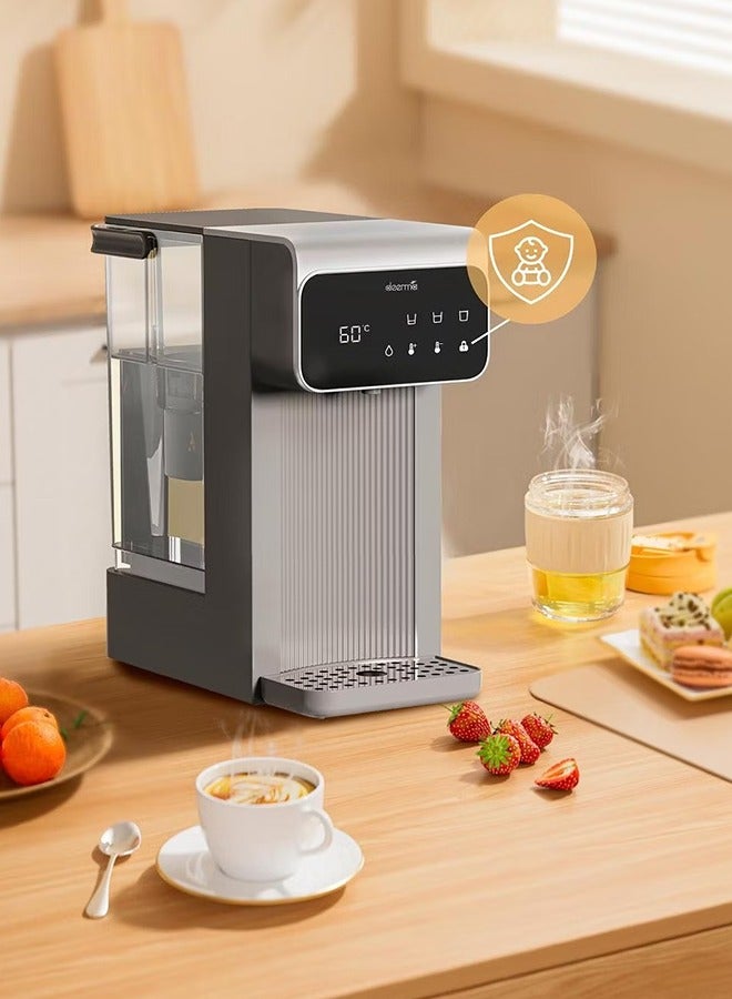 Deerma - One-Touch Hot Water Dispenser Rapid Heating Electric Thermo Kettle – Instant Hot Water for Tea, Coffee, and More with Digital Display Precision Temperature Control 3 L 2200 W SH37W Grey - Image 1