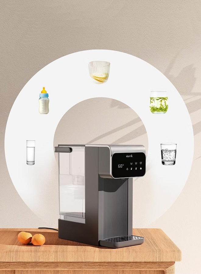 Deerma - One-Touch Hot Water Dispenser Rapid Heating Electric Thermo Kettle – Instant Hot Water for Tea, Coffee, and More with Digital Display Precision Temperature Control 3 L 2200 W SH37W Grey - Image 1