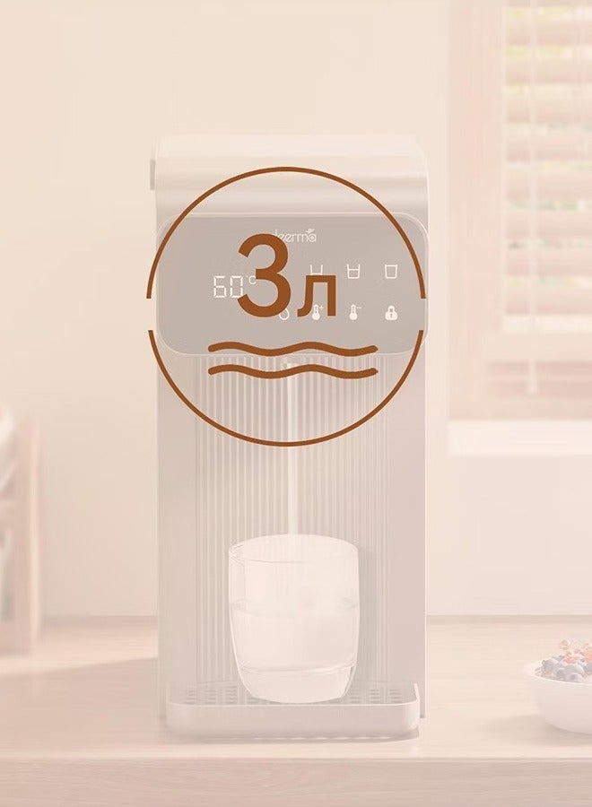 Deerma - One-Touch Hot Water Dispenser Rapid Heating Electric Thermo Kettle – Instant Hot Water for Tea, Coffee, and More with Digital Display Precision Temperature Control 3 L 2200 W SH37W Grey - Image 1