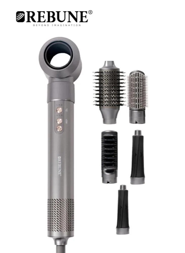 ريبون High Speed ​​Styler 6 in 1  BLDC Motor 3 Temperatures 1500W Self-Twisting Head RE-2222  - Image 4