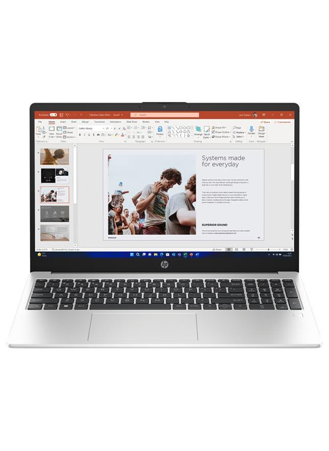 HP 250 G10 (Upgraded Version) Notebook With 15.6 Inch Full HD (1920x1080) IPS Display, Core i3-1315U Processor/8GB RAM DDR4/512GB SSD/Intel UHD Graphics/ Windows 11 English/Arabic Turbo Silver - Image 1