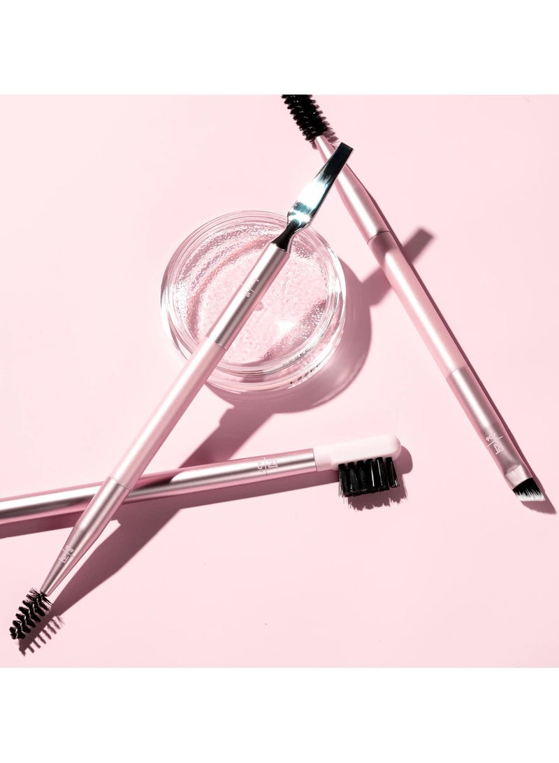 REAL TECHNIQUES Brow Styling Set For Lifting and Styling, Fill and Style, Dual-ended Full Kit for Eyebrows, Get Full Laminated and Natural Brows Multiuse Tools 3 Piece Set Pink - Image 4