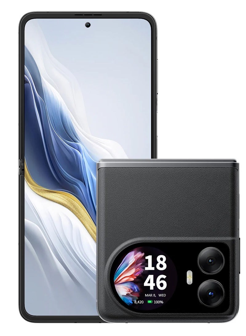 Blackview Hero 10 Flip 6.9-inch AMOLED Foldable Screen MediaTek Helio G99 12GB+256GB 108MP Camera 4G Smartphone, Black - Image 1