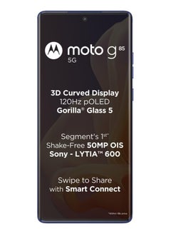 Motorola G85 5G, 12GB RAM 256 GB ROM Cobalt Blue - International Version  - Image 2