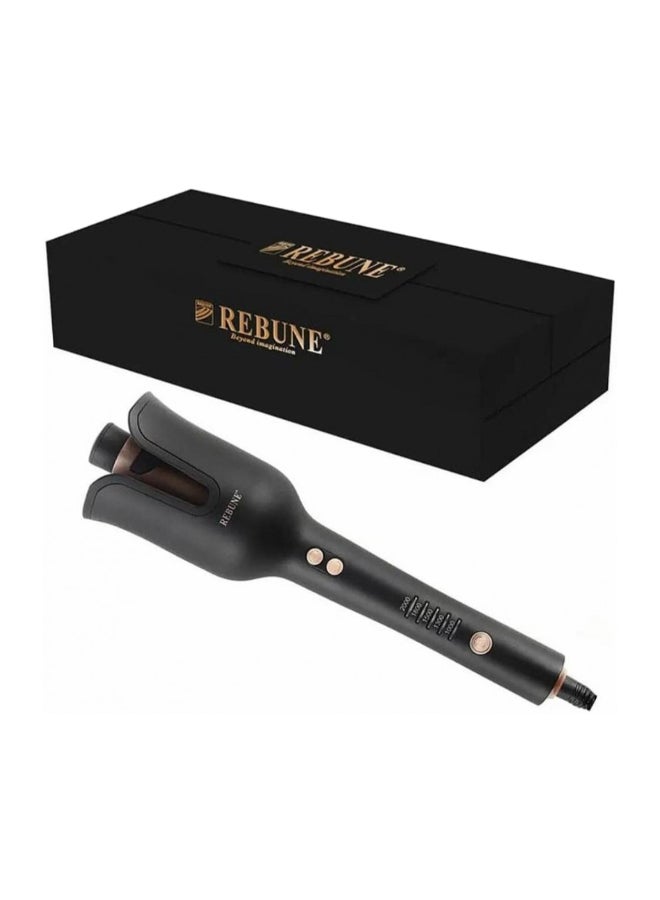 ريبون Original RE-2082 Auto Hair Curler Automatic Curling Iron Wand 5 Temperatures & 2 Directions for All Hair Black/Gold  - Image 1