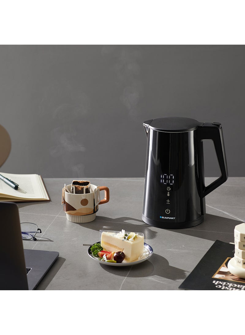 Blaupunkt Wifi Cordless Kettle, Tuya App, Voice Controlled, 2200W, 1.7L, Temperature Selection 1.7 L 2200 W BKW825 Black - Image 3