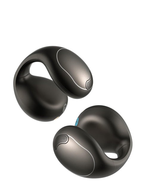 Soundcore C40i by Anker, Open-Ear Earbuds, Clip-On Headphones, Flexible Joint Design, Button Controls, Lightweight Comfort, Stable Fit with Attachable Ear Grips, Expansive Drivers for Clear Sound Black