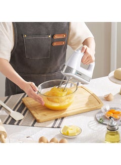 بلوبونكت Hand Mixer, 500W, 5 Speed, Turbo Switch, 2 Beaters, 2 Dough Hooks 500 W PMH205 white  - Image 2