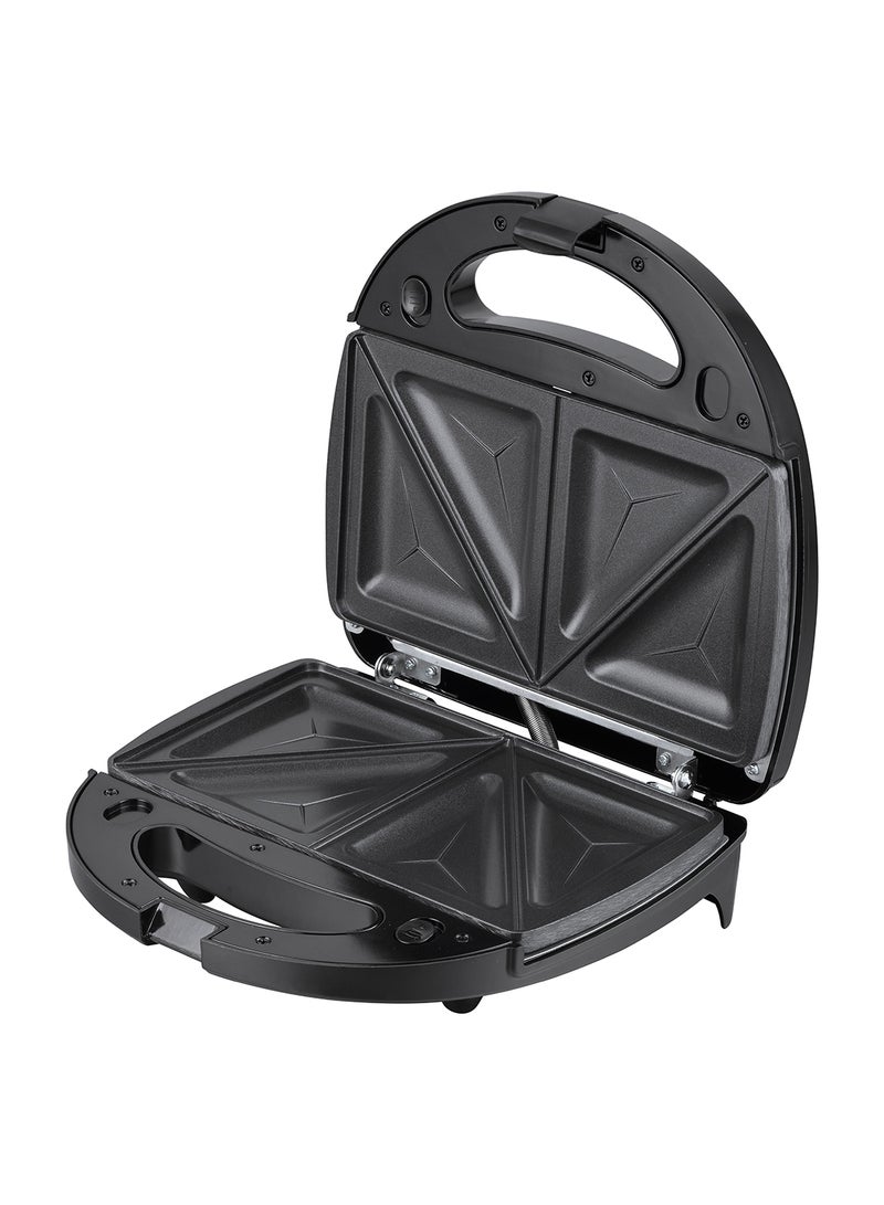 بلوبونكت 2-Slice Sandwich Maker, 3 in 1 Grill, Sandwich And Waffle Maker, 750W, With 3 Pairs Of Plates 750 W KSM580 Stainless Steel/Black  - Image 3