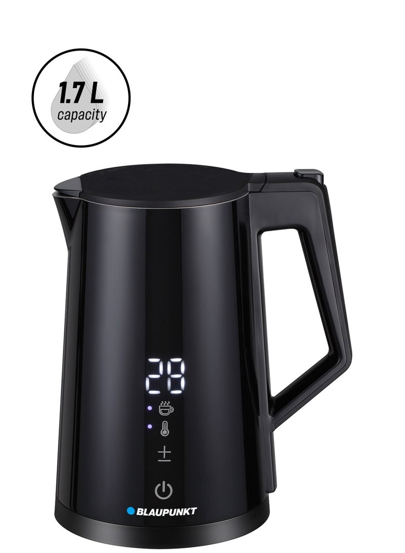 Blaupunkt Cordless Digital Kettle, 2200W ,1.7L, Temperature Selection, Automatic Shut-off 1.7 L 2200 W BKD522 Black - Image 1