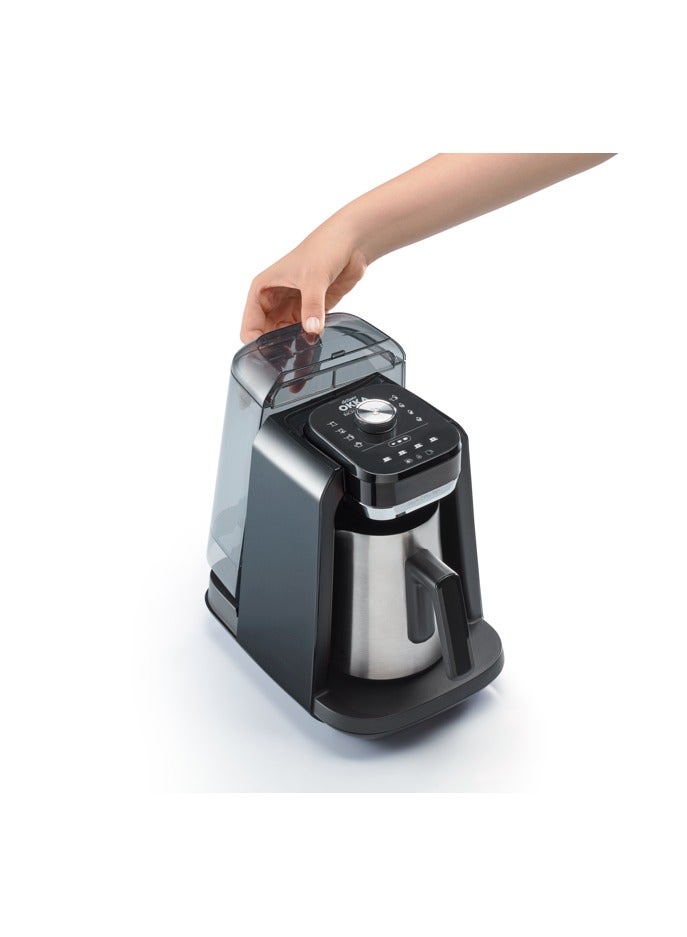 أرزوم Okka Rich Pro Plus Turkish Coffee Maker with Water Tank 1.3 L 480 W OK0038-05 Silver  - Image 4