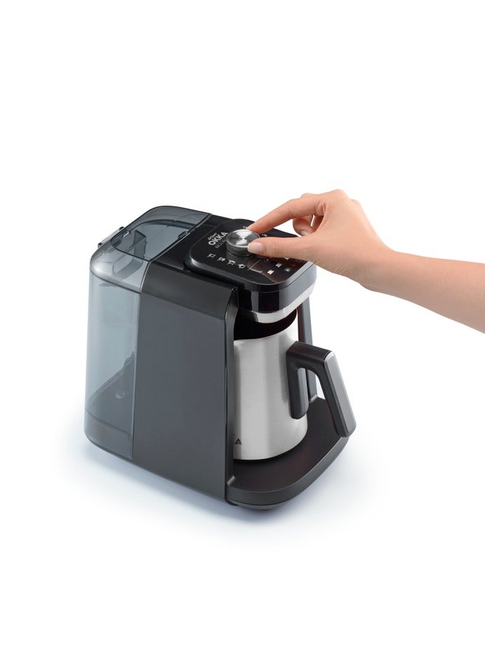 أرزوم Okka Rich Pro Plus Turkish Coffee Maker with Water Tank 1.3 L 480 W OK0038-05 Silver  - Image 5