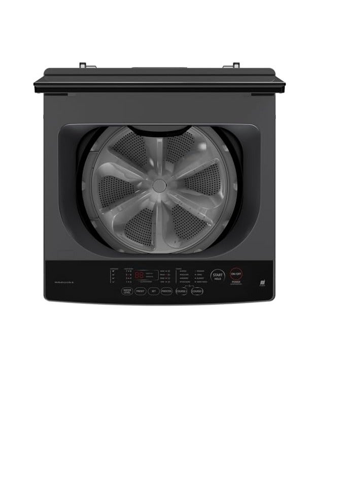 Bundle Refrigerator ( 535 Liter ) with Washing Machine ( 15 KG top Load ) - Inverter Motor - Air fall cooling system for Refrigerator - Steam-Heater - DDM for washer - AW-DUHN1600LUPEG(MK) - GR-RT702WE-PMN(06) AW-DUHN1600LUPEG(MK) - GR-RT702WE-PMN(06) Grey