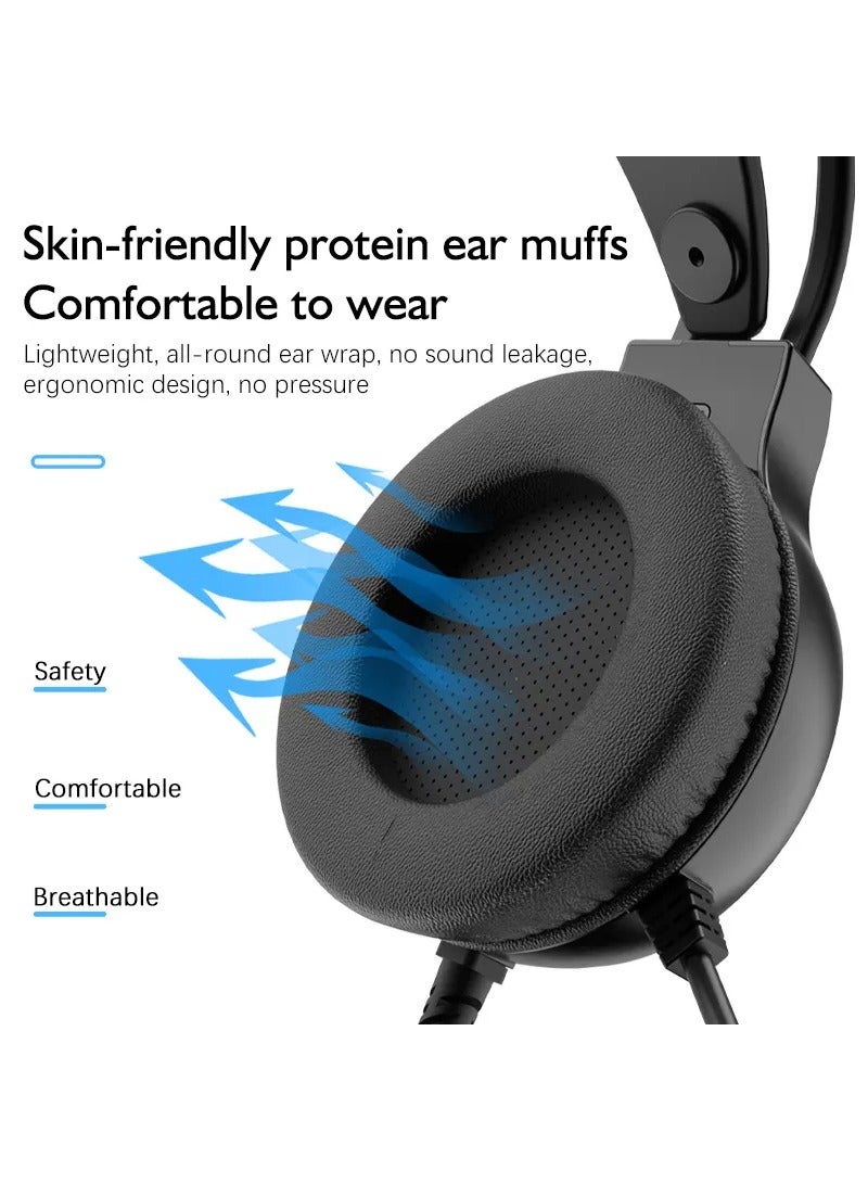 لينوفو - Thinkplus G80-B USB RGB Gaming Headset - 7.1 Surround Sound - Noise Cancelling Microphone - Image 1