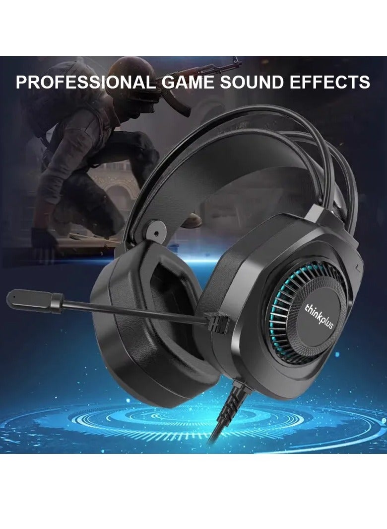 Lenovo - Thinkplus G81B USB RGB Gaming Headset - 7.1 Surround Sound - Noise Cancelling Microphone - Image 1