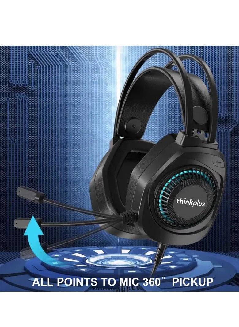 لينوفو - Thinkplus G81-A RGB Gaming Headset - Noise Cancelling Microphone - Image 1