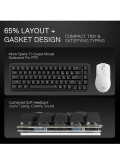 REDRAGON Wired Gasket RGB Gaming Keyboard K709 60%, 68 Keys Hot-Swap Compact Mechanical Keyboard w/Free-Mod Socket, 3-Layer Noise Dampening & Dedicated Arrow Keys, Quiet Custom Linear Switch  - Image 3