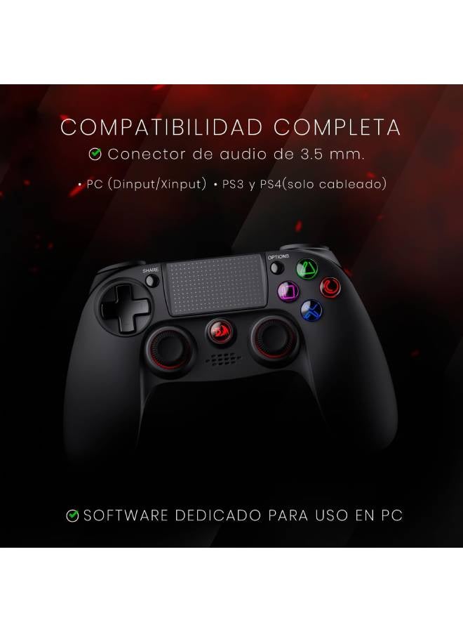 G818 JUNO Bluetooth Gamepad , Joystick with Dual Vibration, Harrow, for Windows PC, PS3, Playstation, Android, Xbox 360 (Black)