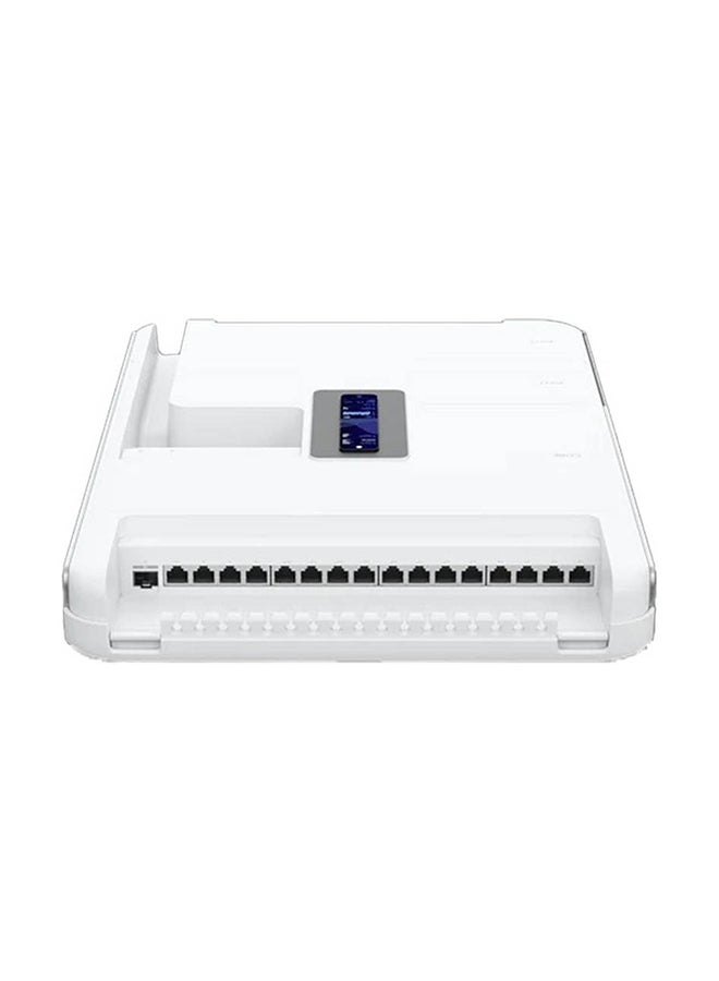 أوبيكويتي - Networks Dream Wall UniFi Cloud Gateway, 4.7" Touchscreen, ARM Cortex-A57, 4GB RAM, 16GB Storage, Up to 2.7 Gb/s Throughput, WiFi6, Dual-Band, Wall Mount, 300+ Clients, UDW White - Image 1