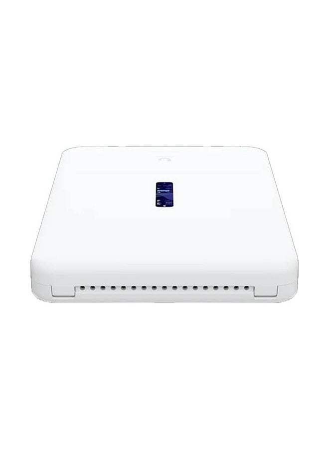 أوبيكويتي - Networks Dream Wall UniFi Cloud Gateway, 4.7" Touchscreen, ARM Cortex-A57, 4GB RAM, 16GB Storage, Up to 2.7 Gb/s Throughput, WiFi6, Dual-Band, Wall Mount, 300+ Clients, UDW White - Image 1