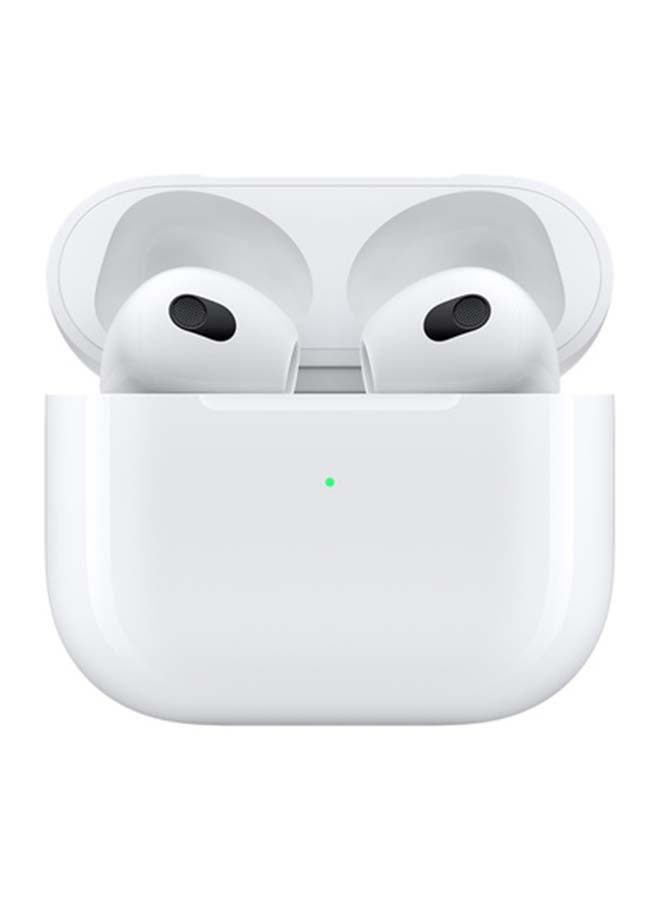 Apple - Certified Pre Owned - AirPods 3rd Gen With Lightning Charging Case White - Image 1
