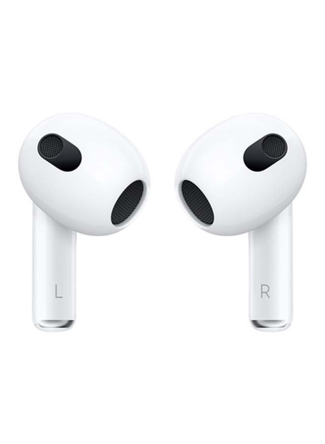 Apple - Certified Pre Owned - AirPods 3rd Gen With Lightning Charging Case White - Image 1