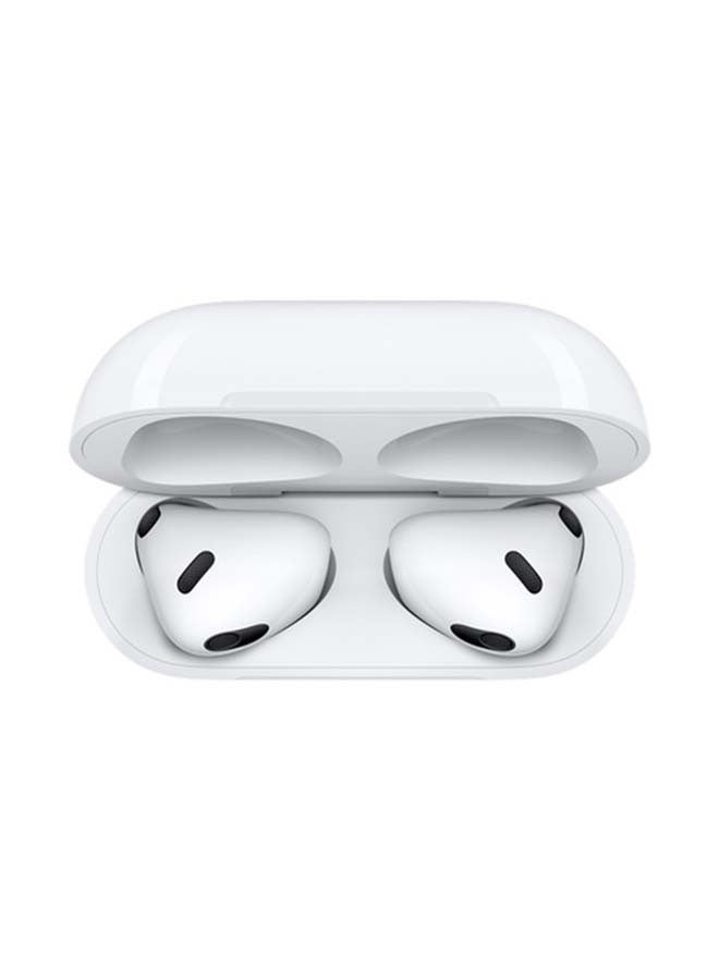 Apple - Certified Pre Owned - AirPods 3rd Gen With Lightning Charging Case White - Image 1