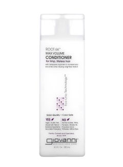 Giovanni Root 66 Max Volume Conditioner - Giovanni Conditioner, Moisture Hair Conditioner for Women & Men, Moisturizing with Natural Ingredients for Damaged Hair, Sulfate Free - 8.5 Fl Oz (Pack of 1) 8.5 Fl Oz 