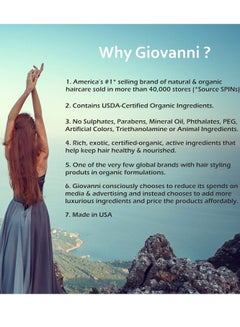 Giovanni Mousse Air-Turbo Charged, Hair Styling Foam - Lightweight for Natural Curls, Medium to Firm Hold, Add Texture & Shine, Curly Hair Products, No Parabens, Color Safe - 7 oz (Pack of 3) 7 Fl Oz (Pack of 3)Fluid Ounce  - Image 4
