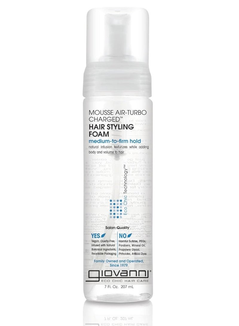 Giovanni - Mousse Hair Styling Foam - Mousse for Curly Hair, Volumizing Hair Foam for Women & Men, Foaming, Add Texture for Curls & Wavy Hair, Defining & Enhancing - 7 Fl Oz (Pack of 1) 7 Fl OzFluid Ounce - Image 1
